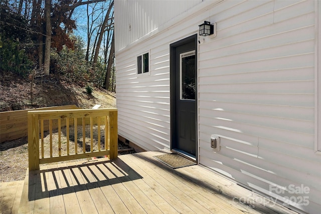 215 David Ridge Rd, Black Mountain, NC 28711 - view of wooden deck