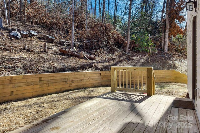 215 David Ridge Rd, Black Mountain, NC 28711 - deck with a fenced backyard