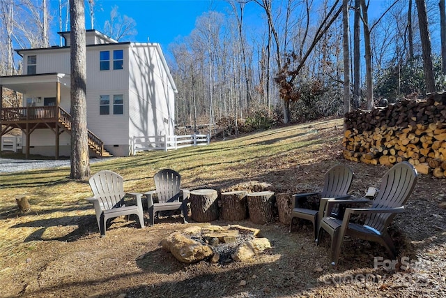 215 David Ridge Rd, Black Mountain, NC 28711 - view of yard featuring stairway