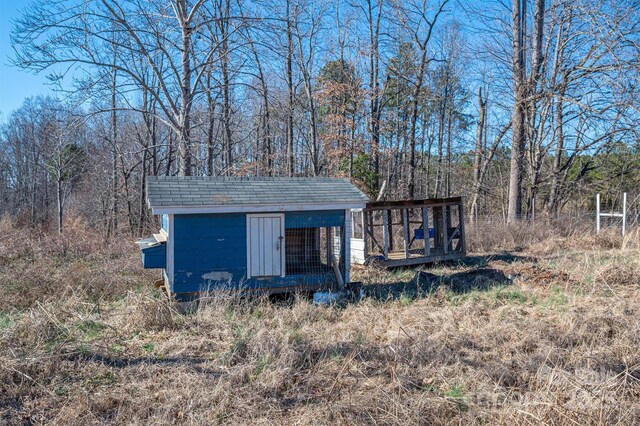 view of outbuilding with an outbuilding