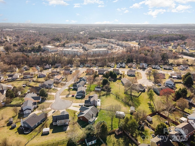 aerial view featuring a residential view