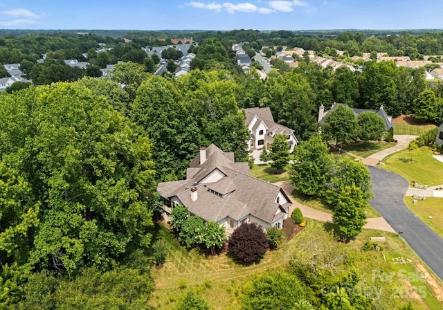 drone / aerial view with a residential view