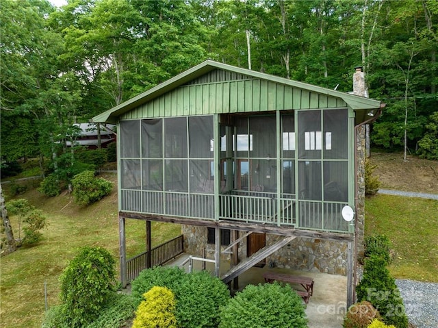 167 Bold Springs Rd, Sylva, NC 28779 - view of outdoor structure with a sunroom