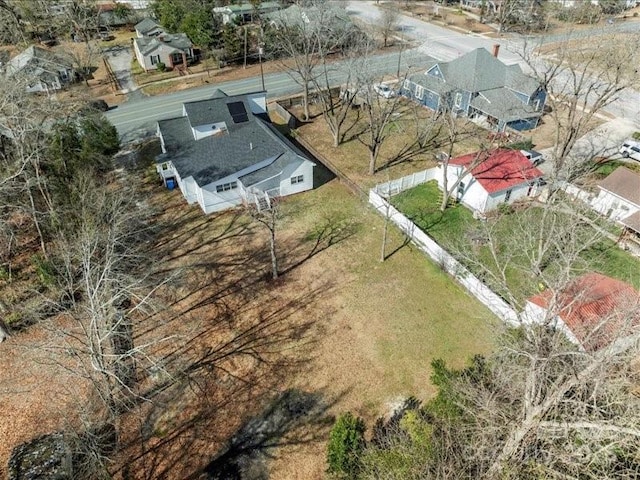 bird's eye view with a residential view