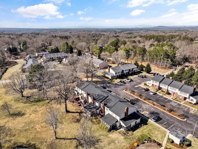 aerial view featuring a residential view