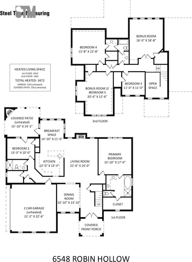 6548 Robin Hollow Dr, Mint Hill, NC 28227 - plan