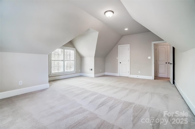 6548 Robin Hollow Dr, Mint Hill, NC 28227 - additional living space featuring lofted ceiling, recessed lighting, baseboards, and carpet floors