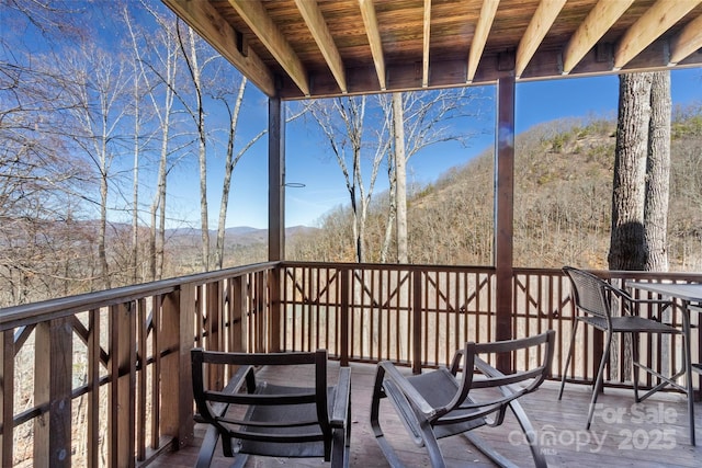 61 Creekside Way Unit G201, Burnsville, NC 28714 - balcony featuring a mountain view