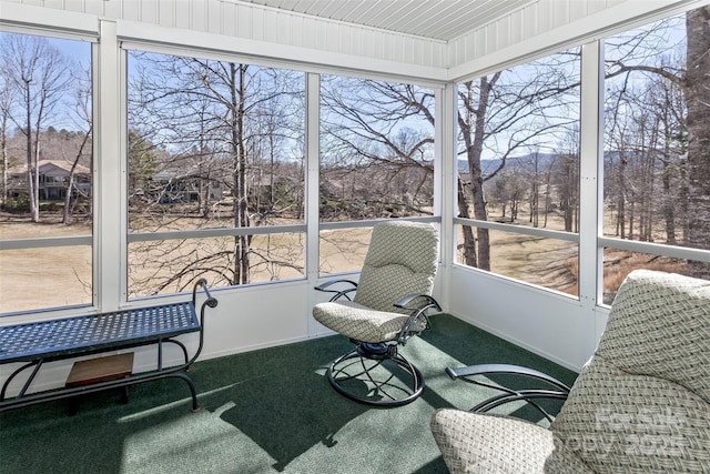 view of sunroom