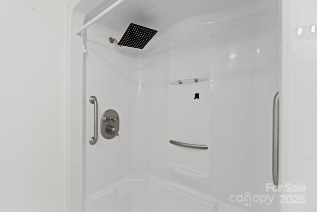 bathroom with a shower