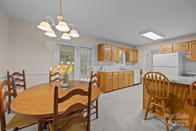 3039 Paraham Rd S, York, SC 29745 - dining room with a chandelier and light flooring
