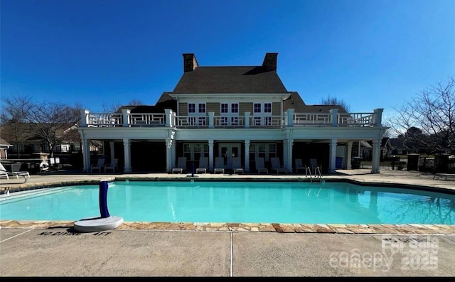 pool featuring a patio