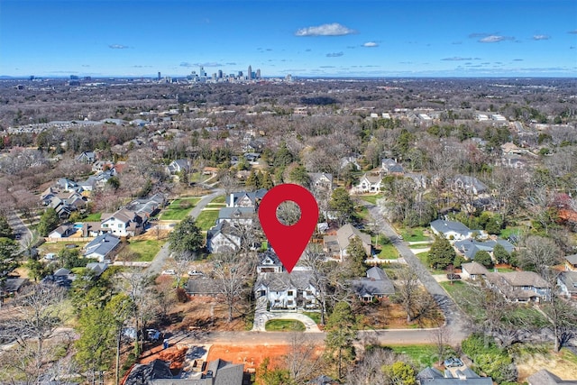 drone / aerial view featuring a residential view