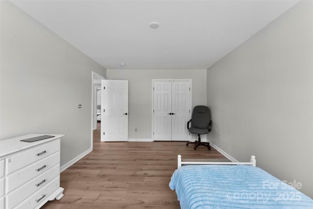 329 Squirrel Ln, Clover, SC 29710 - bedroom featuring light wood-type flooring and a closet