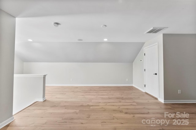 329 Squirrel Ln, Clover, SC 29710 - bonus room with vaulted ceiling, light wood-style floors, and recessed lighting