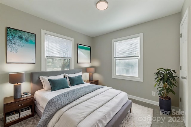 bedroom with baseboards