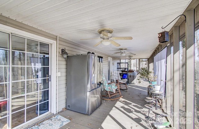 view of sunroom / solarium