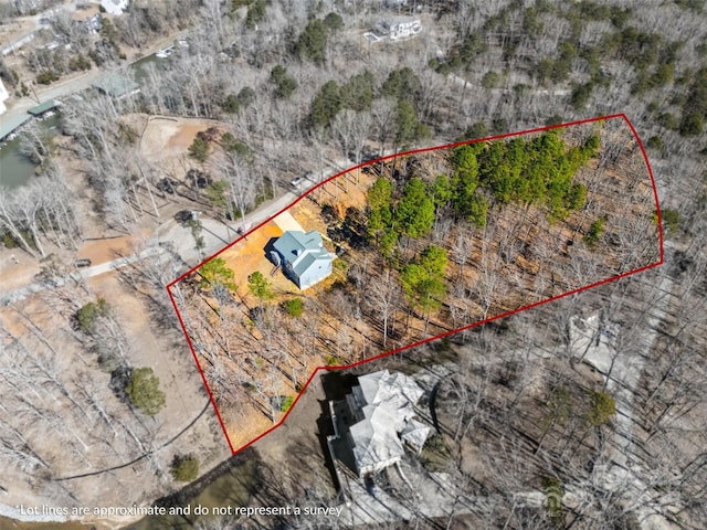 13701 Petworth Ct, Charlotte, NC 28278 - view of rural area featuring property boundaries highlighted