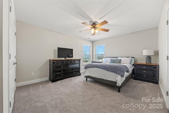 13701 Petworth Ct, Charlotte, NC 28278 - bedroom with carpet flooring, baseboards, and ceiling fan