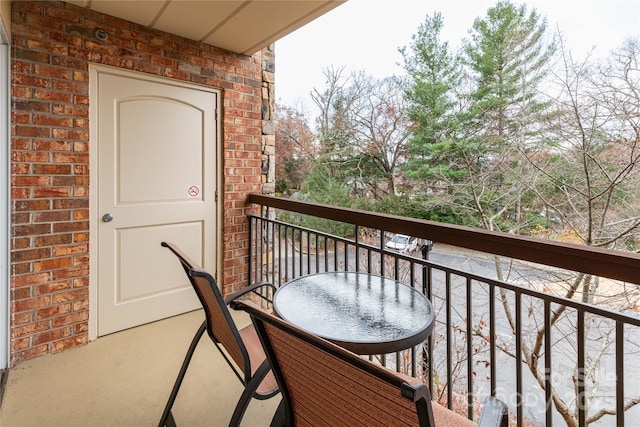 view of balcony