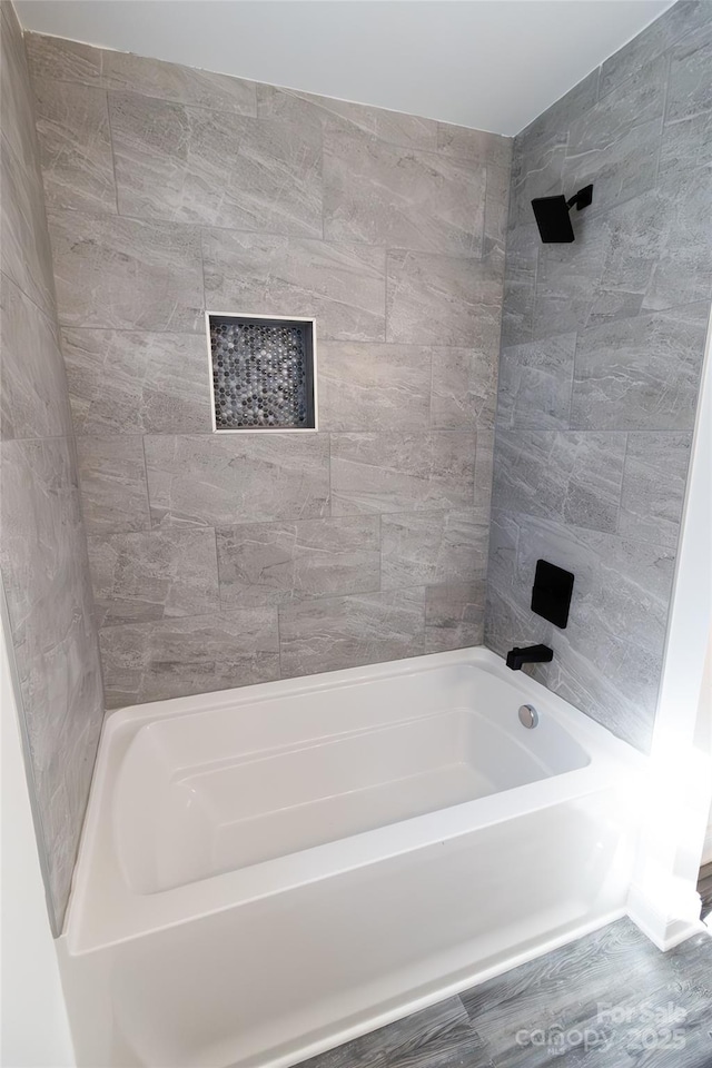 full bathroom featuring bathing tub / shower combination