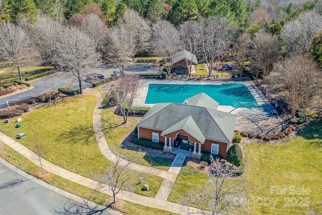 birds eye view of property