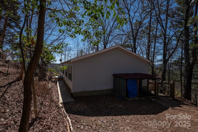 view of side of property