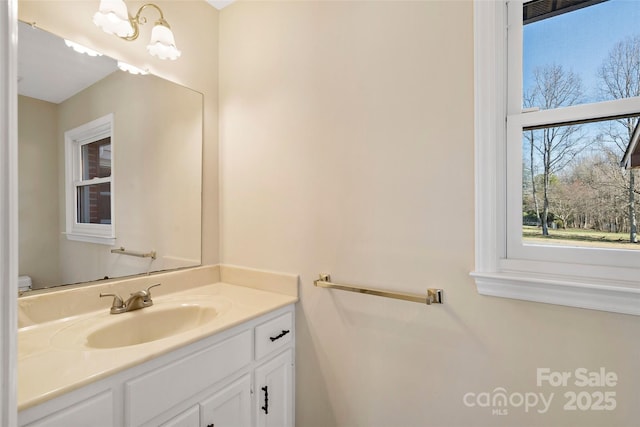 bathroom with vanity