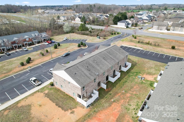 drone / aerial view with a residential view