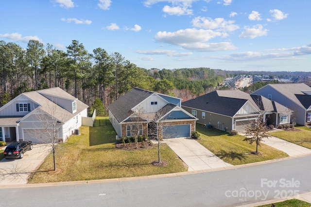 bird's eye view featuring a residential view