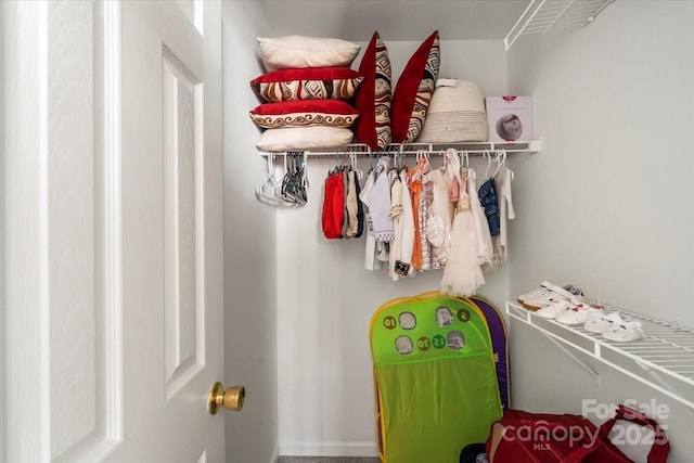 view of closet