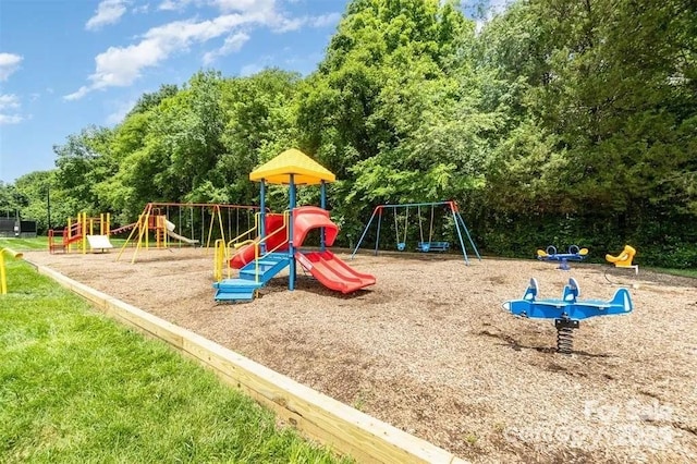 view of community jungle gym