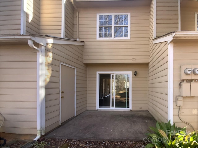 rear view of house with a patio