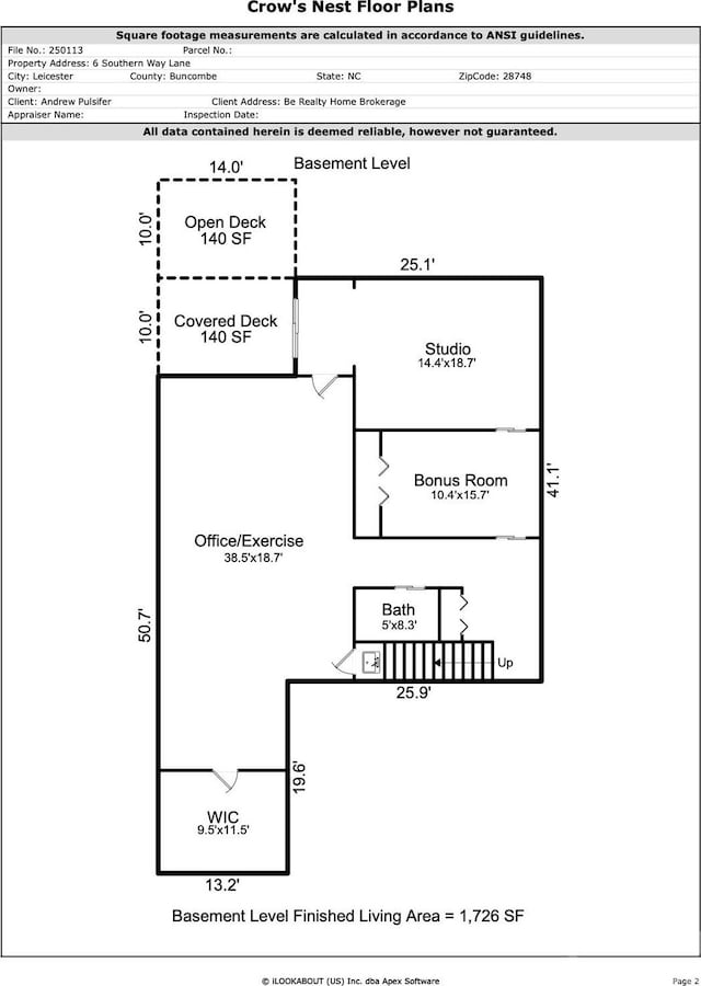 6 Southern Way Ln, Leicester, NC 28748 - property floor plan