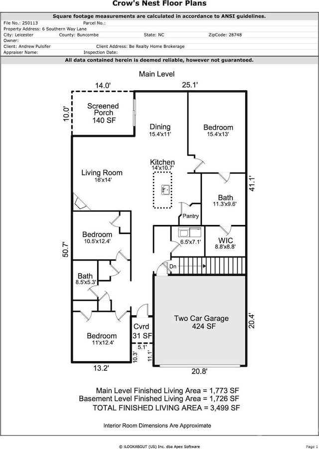 6 Southern Way Ln, Leicester, NC 28748 - room layout
