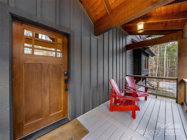 103 Duck Hope Dr, Hendersonville, NC 28739 - property entrance featuring board and batten siding