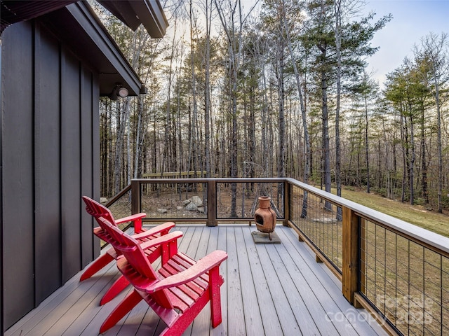 103 Duck Hope Dr, Hendersonville, NC 28739 - view of wooden terrace