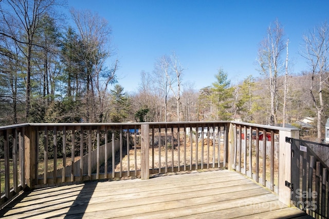 view of wooden terrace