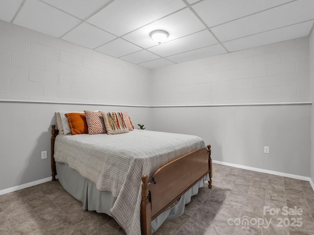 232 Stonebrook Dr, Hendersonville, NC 28791 - bedroom with a drop ceiling and baseboards