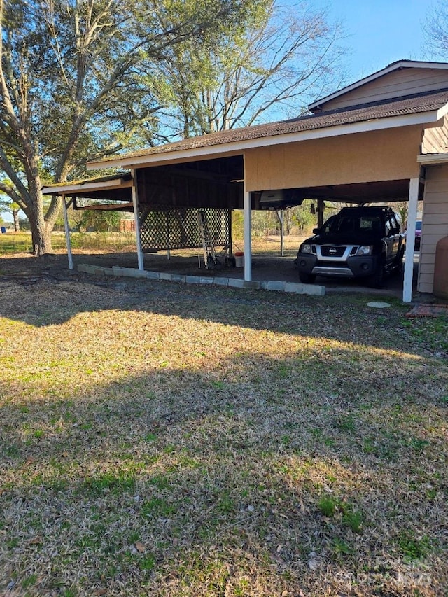 view of car parking