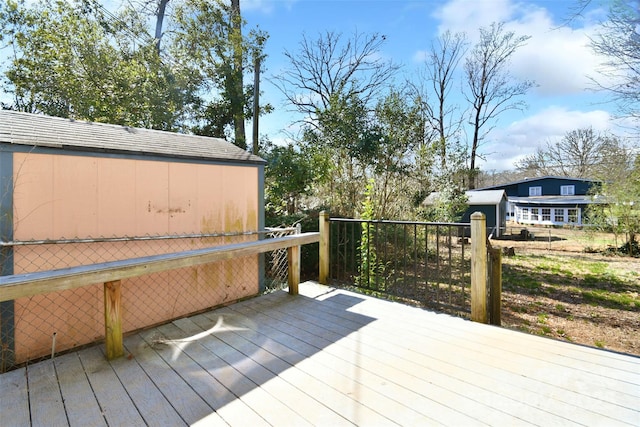 view of wooden terrace