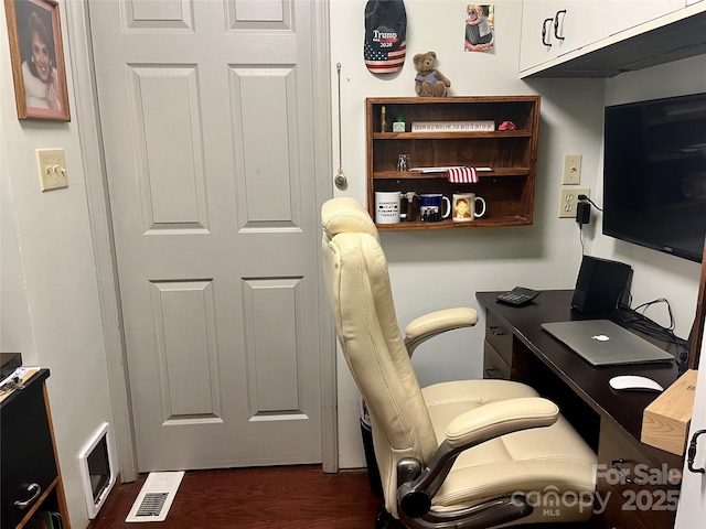 1496 Givens St, Hickory, NC 28602 - office with dark wood finished floors