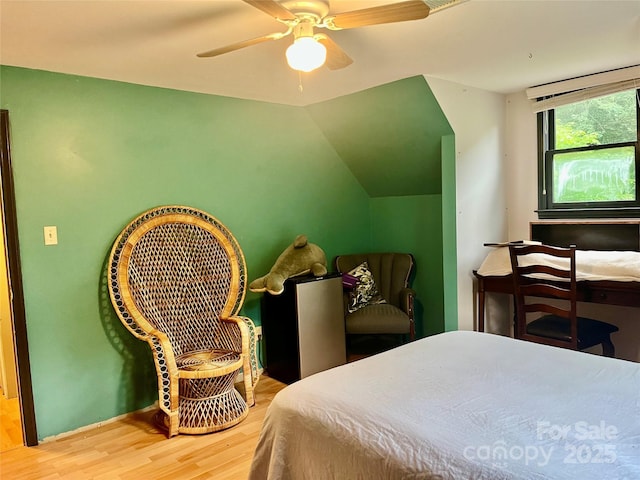 1496 Givens St, Hickory, NC 28602 - bedroom with wood finished floors and ceiling fan