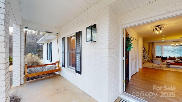 view of patio / terrace with covered porch