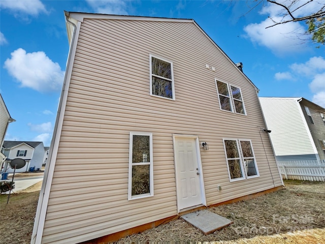 view of rear view of property