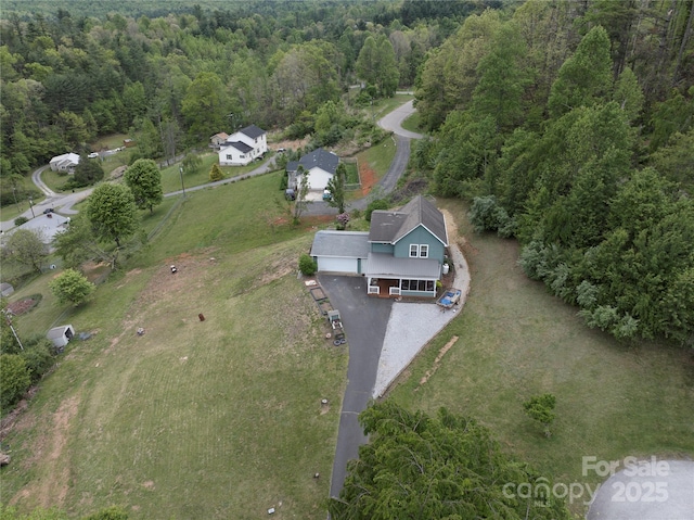 48 Meadowlark Ln, Spruce Pine, NC 28777 - aerial overview of property's location with a forest