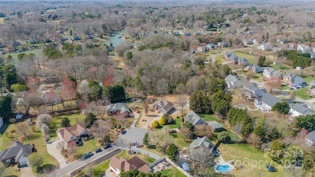 aerial view featuring a residential view