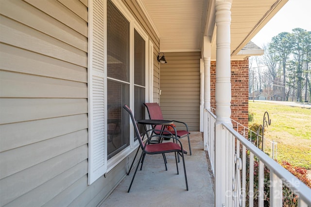 view of balcony