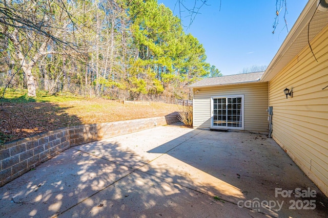 view of patio / terrace with a fenced backyard