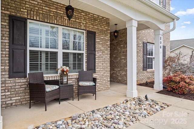 view of patio / terrace with covered porch